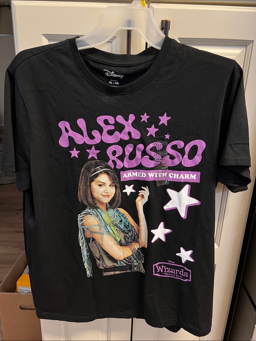 #AA Disney Alex Russo Graphic Tee - Black & Purple XL